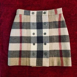 LAST CHANCE! Authentic Burberry Lambs Wool Skirt